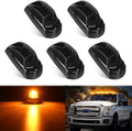 Nilight LED Cab Marker Lights 5 PCS - Bright Smoke Lens Amber Roof
