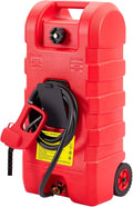 15 Gallon Portable Fuel Tank with Wheels and Siphon Pump