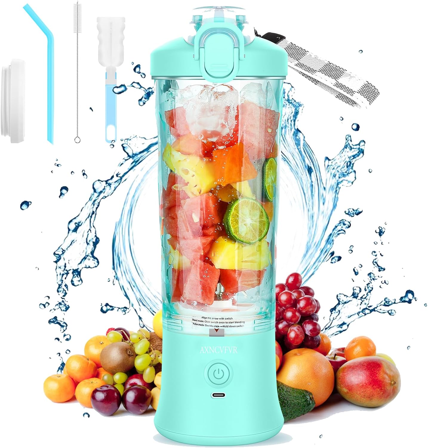 Portable 20oz Cordless Blender for On-the-Go Mixing