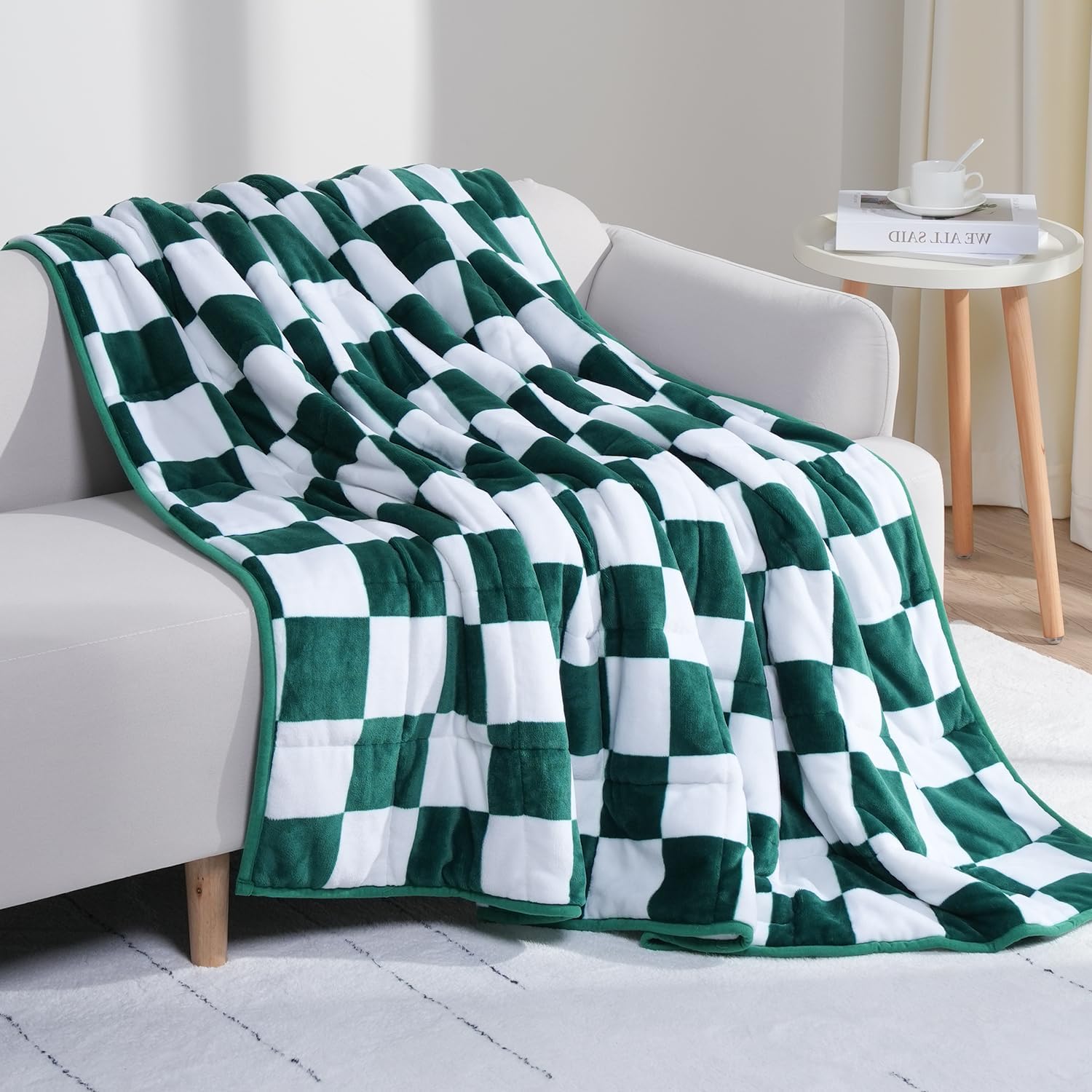 Kaisa Weighted Blanket for Adults 15 lbs - Flannel Comfort