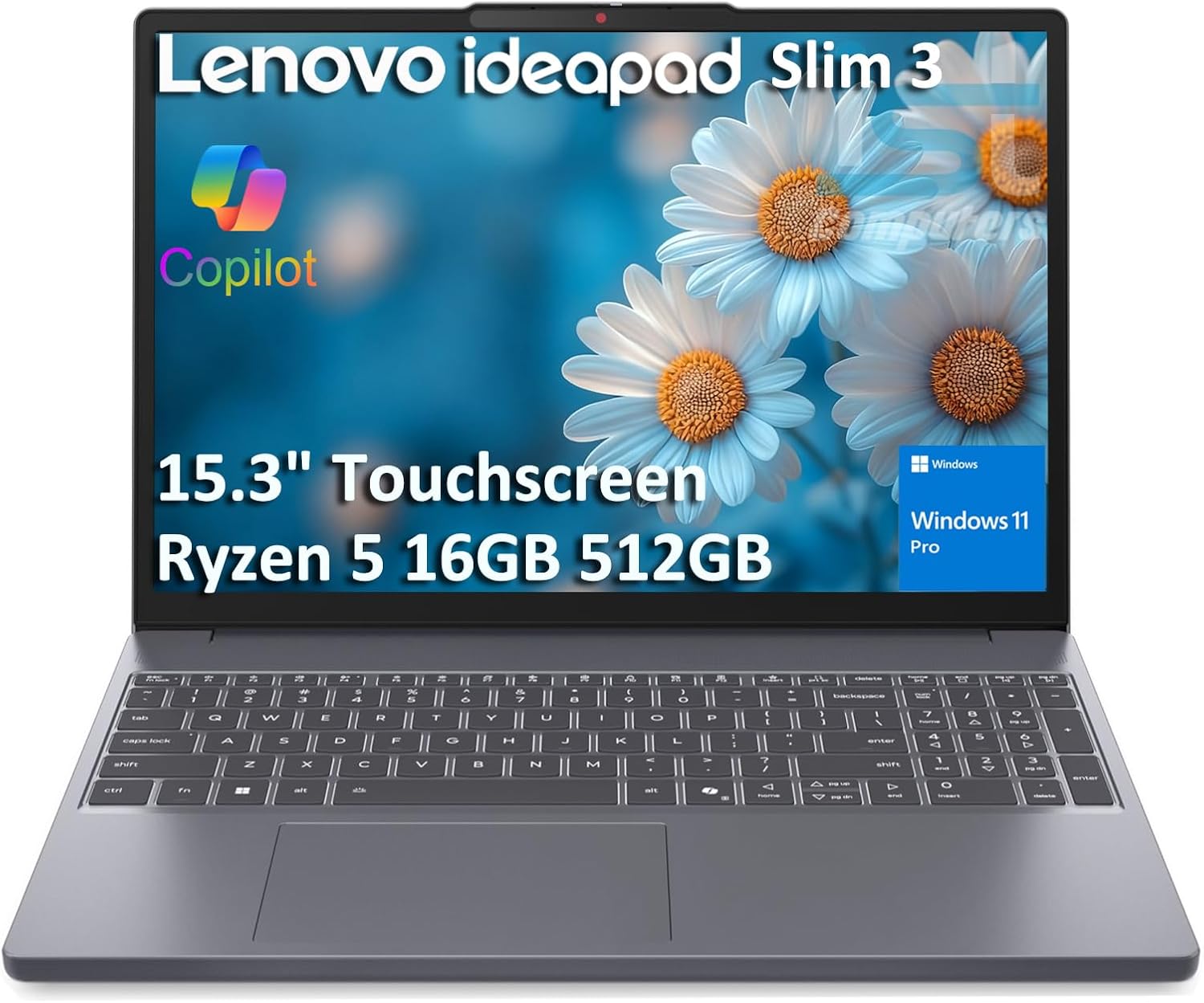 Lenovo IdeaPad Slim 3 Touchscreen Laptop for Business and Home