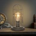 Small Industrial Lamp Touch Control 3-Way Dimmable Table Lamp