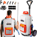 Battery Powered Backpack Sprayer 4 Gallon - Long Run Time and 94 PSI