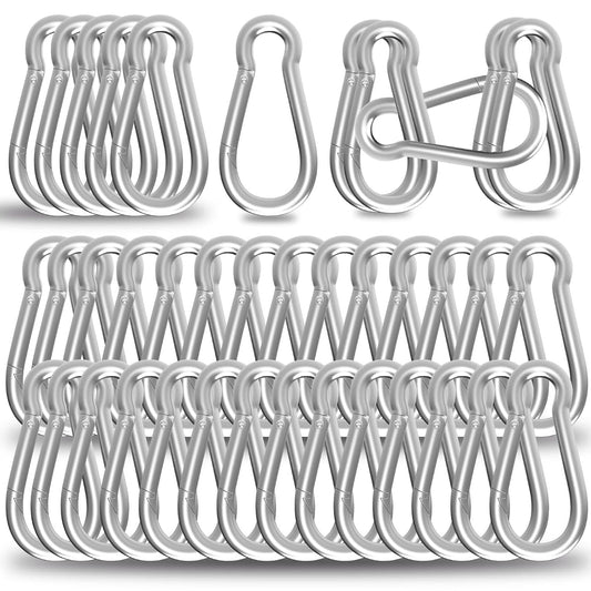 200PCS M6 Spring Snap Hook Carabiner for Outdoor Travel Use