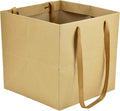 Kraft Brown Square Gift Bags 12x12x12 in - Large 12 Pack for Gifts