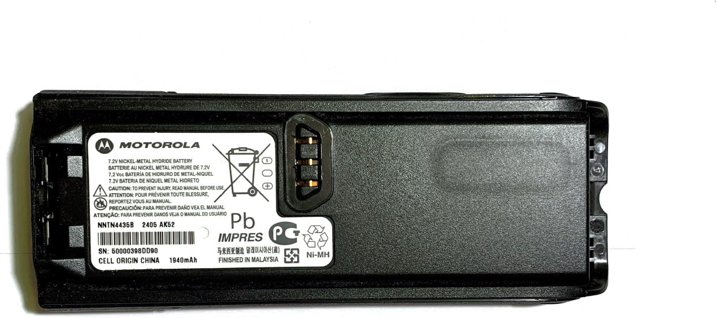 Motorola NNTN4435 Original Ni-MH 1800 mAh Battery for Radios