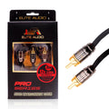 Elite Audio Pro Series 12ft 2-Channel RCA Cable - Low-Noise