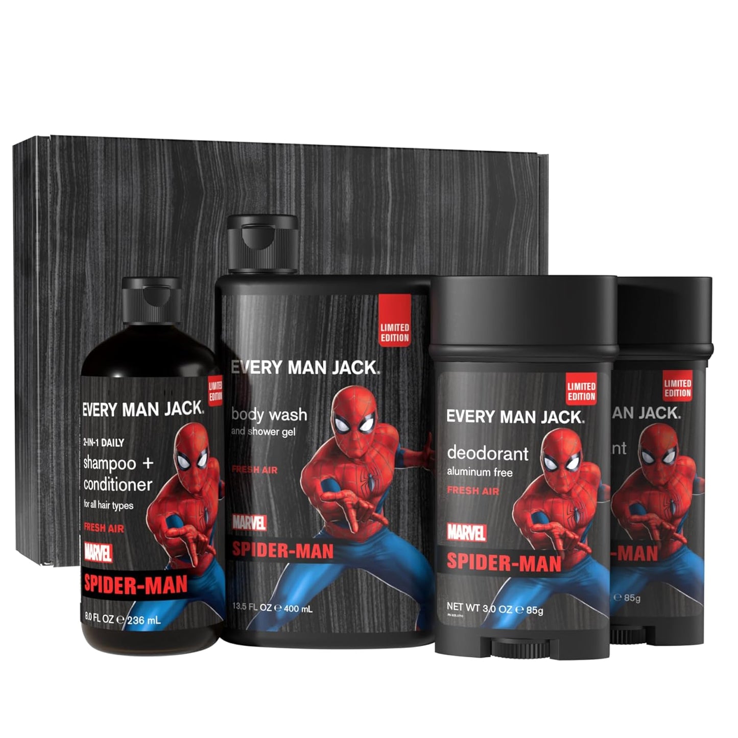 Every Man Jack Spider-Man Body Set - Perfect Grooming Gift