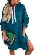 Oversized Sweatshirt Dress for Women - Cozy Fall Pullover
