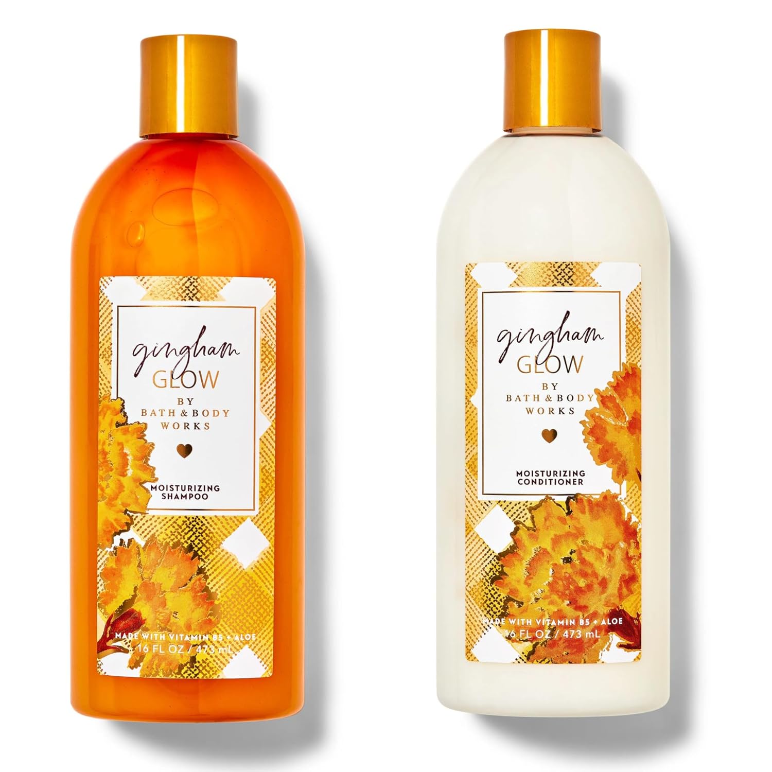 Gingham Glow Shampoo & Conditioner Set - 16 oz for Radiant Hair
