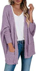 Women's Chunky Popcorn Cardigan Oversized Open Front - Cozy Layer high