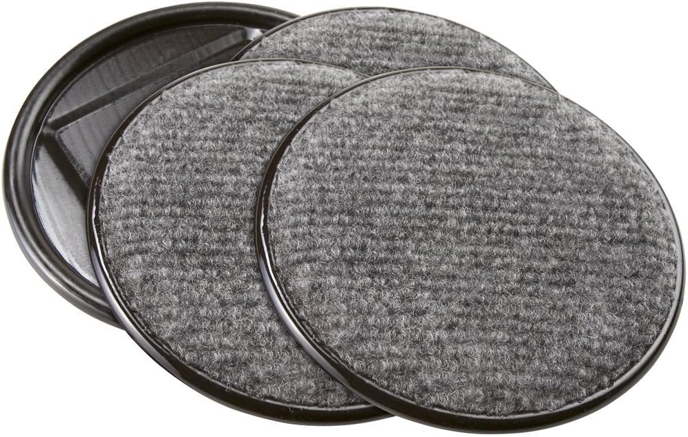 Protect Hard Floors: SoftTouch 4 Furniture Caster Cups (4 Pc) - Gray