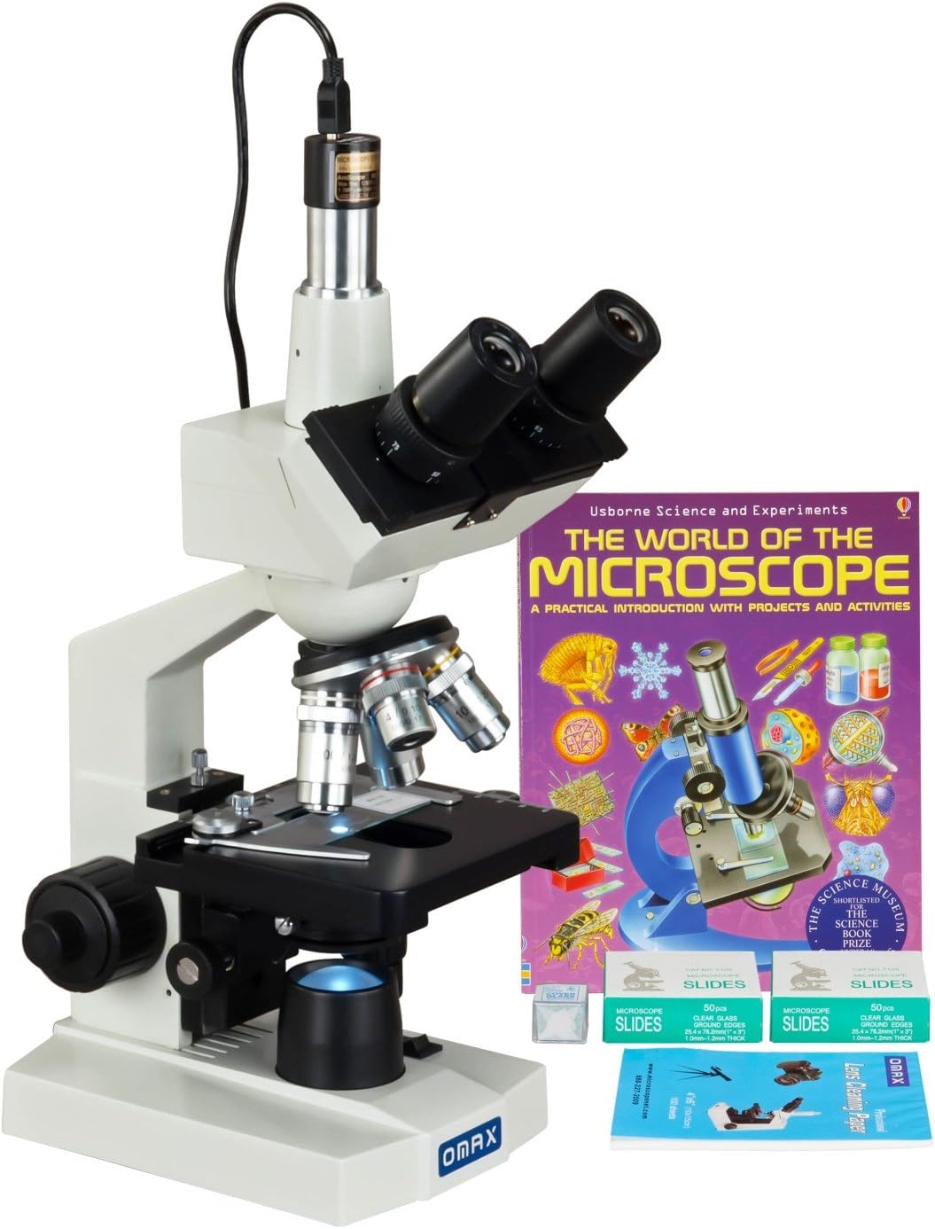 OMAX 40-2500X LED Digital Trinocular Lab Microscope Review