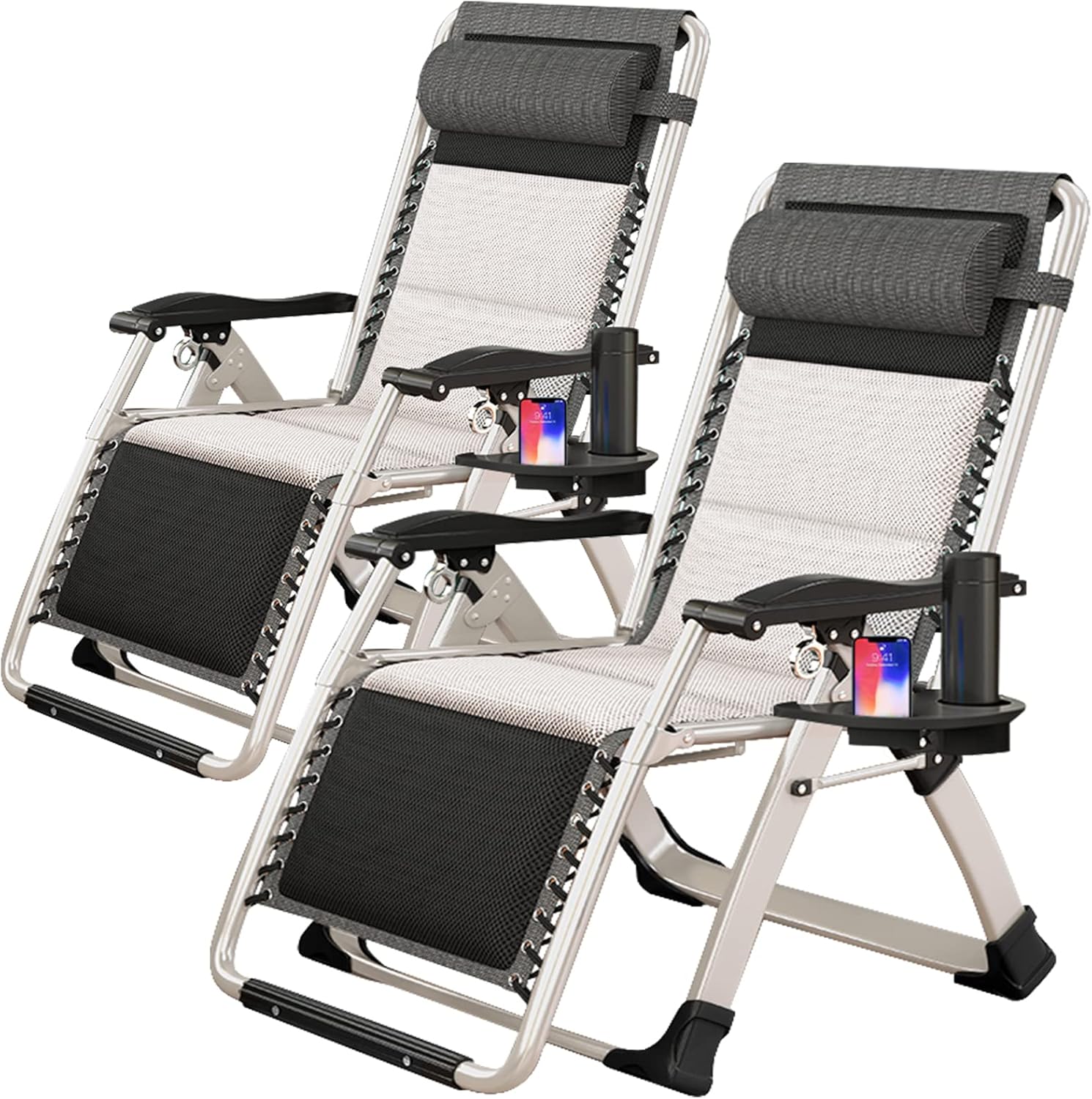 ABORON Zero Gravity Chair Set for Ultimate Outdoor Relaxation