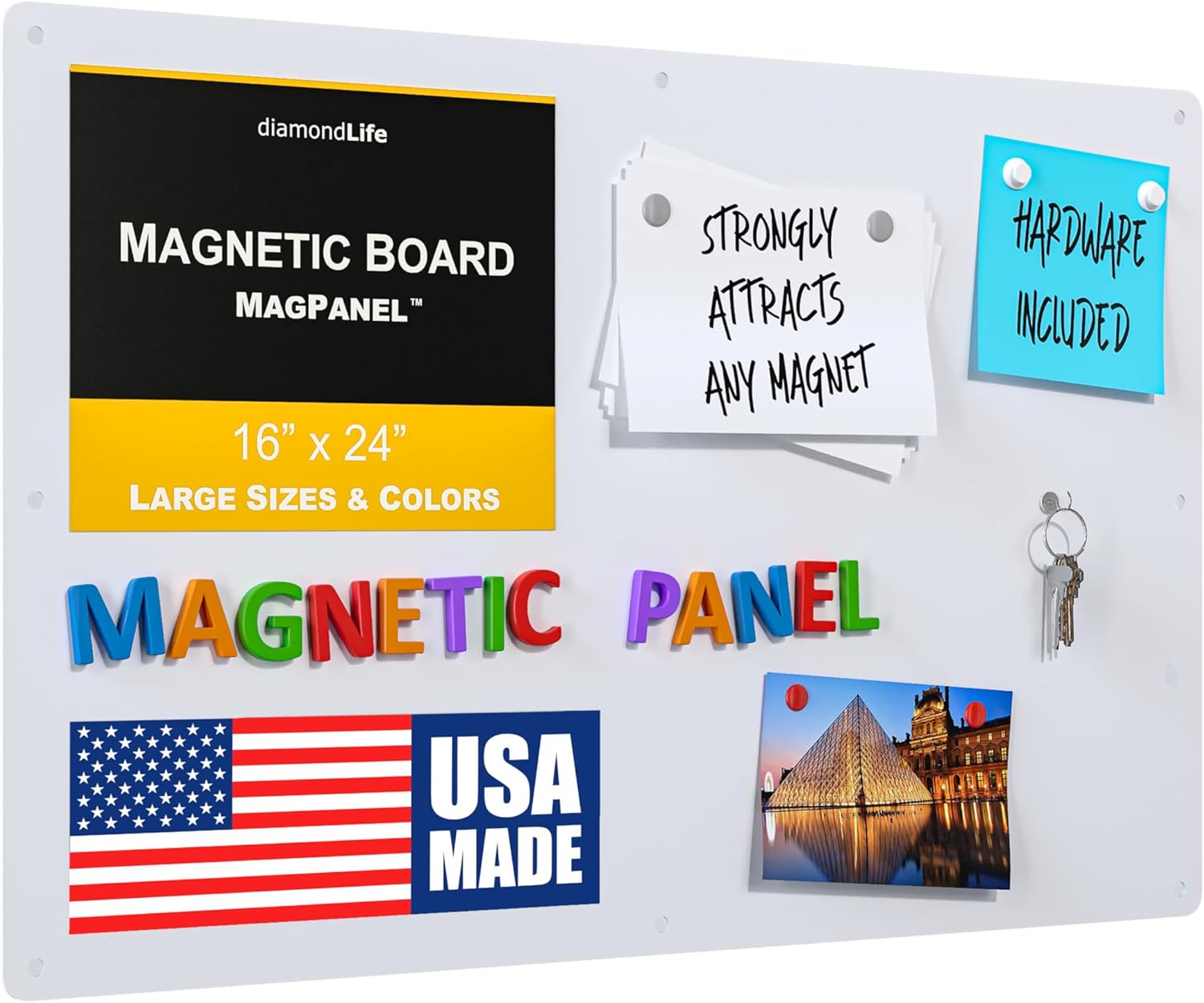 Magnetic Board for Home, Office, and Classroom Use - 16x24in
