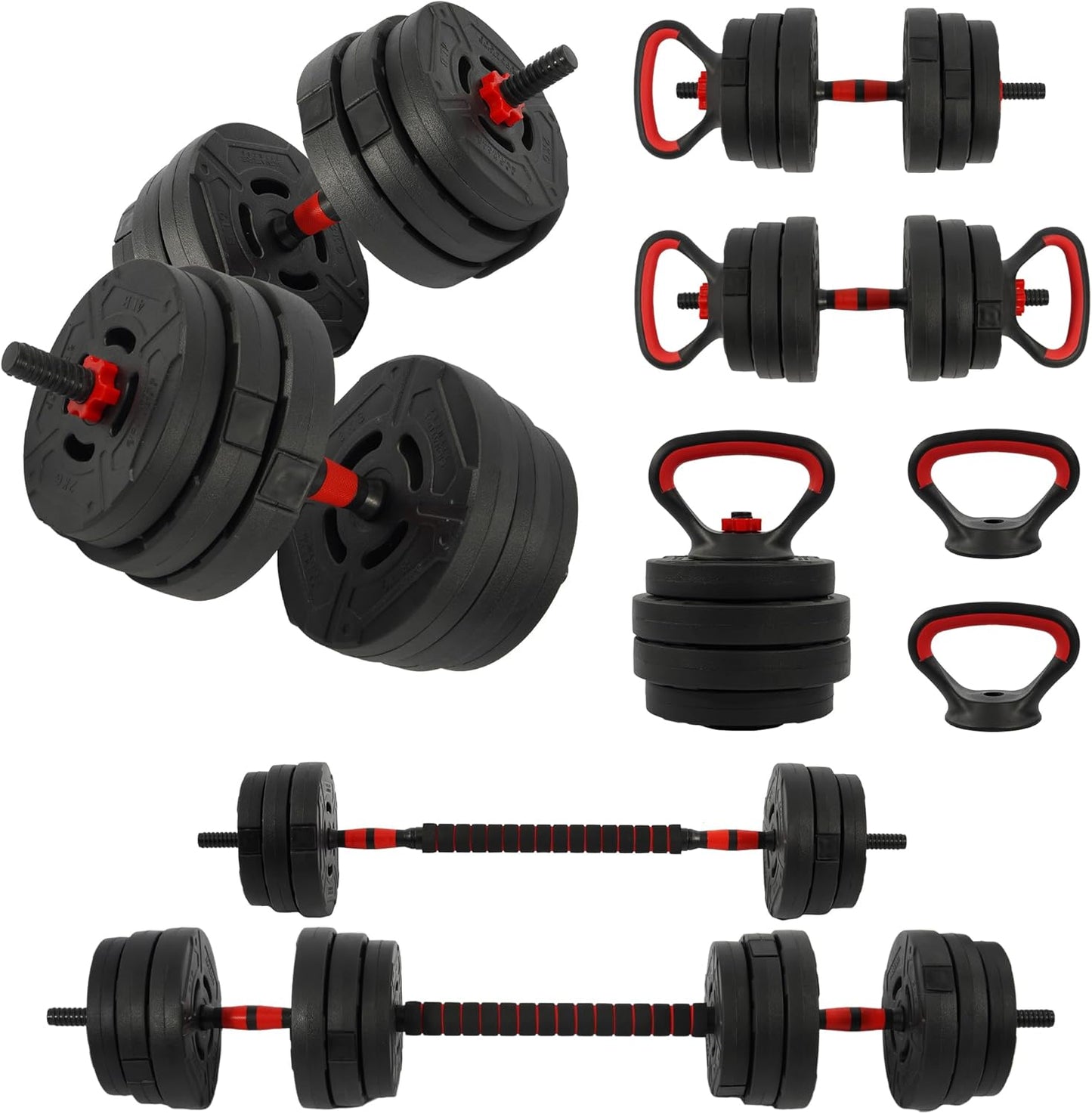 Multi-Functional Portable Changeable Dumbbell and Barbell Set