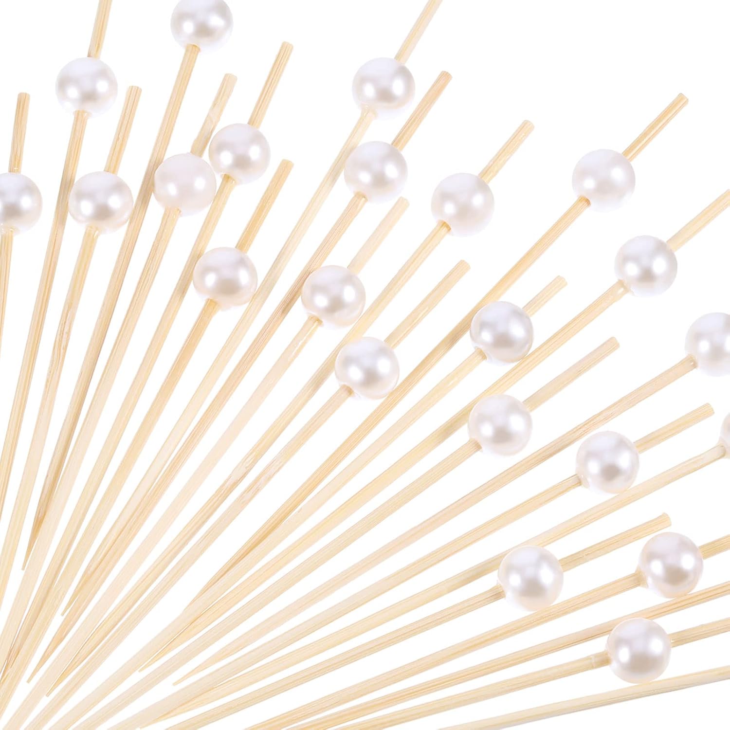 Pearl Fancy Bamboo Toothpicks - 200 Pack