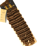 Human Braiding Hair for Boho Braids #30 Auburn Ginger, 18 in Deep Wave