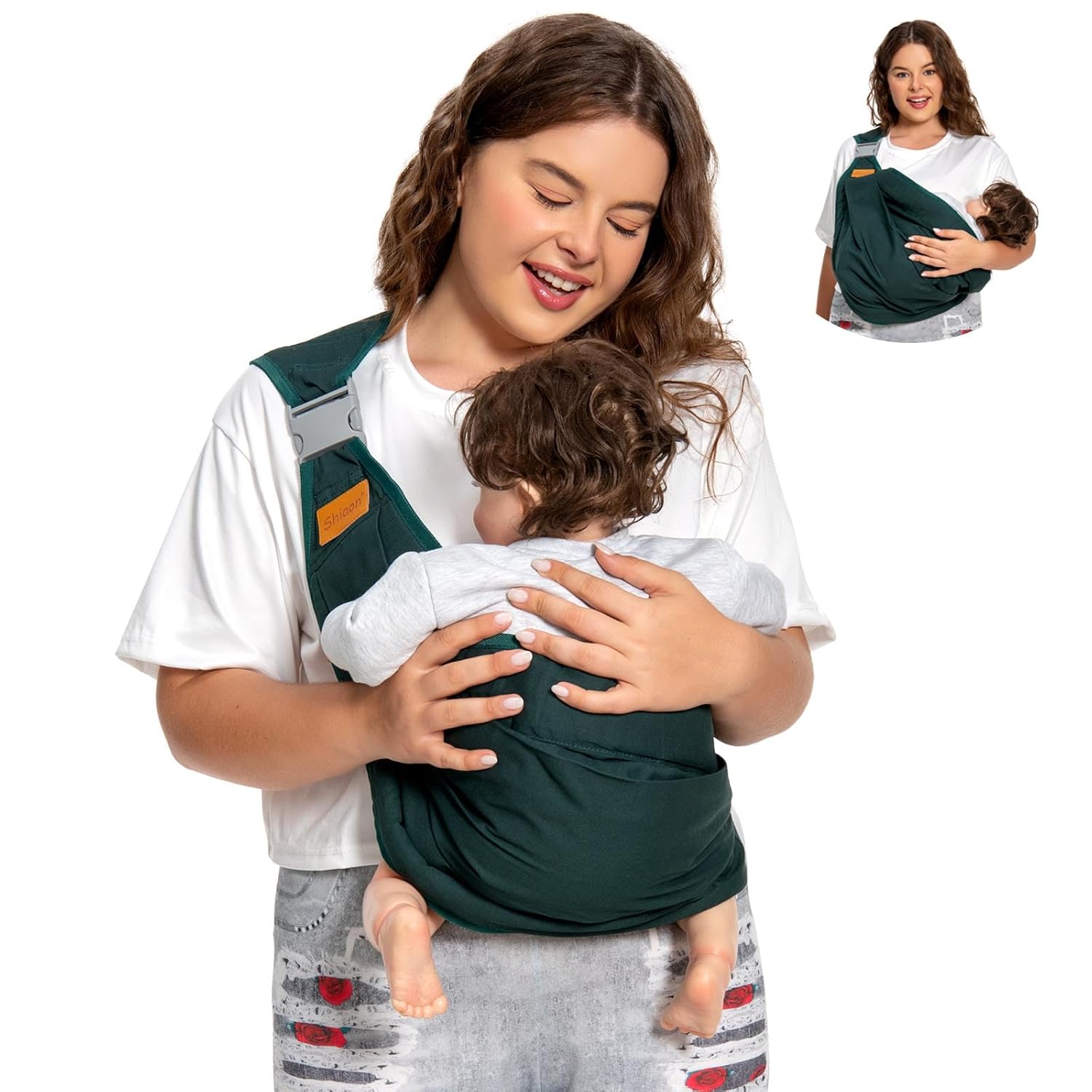 Adjustable Baby Sling Carrier - Stylish & Comfortable for Baby & Parents