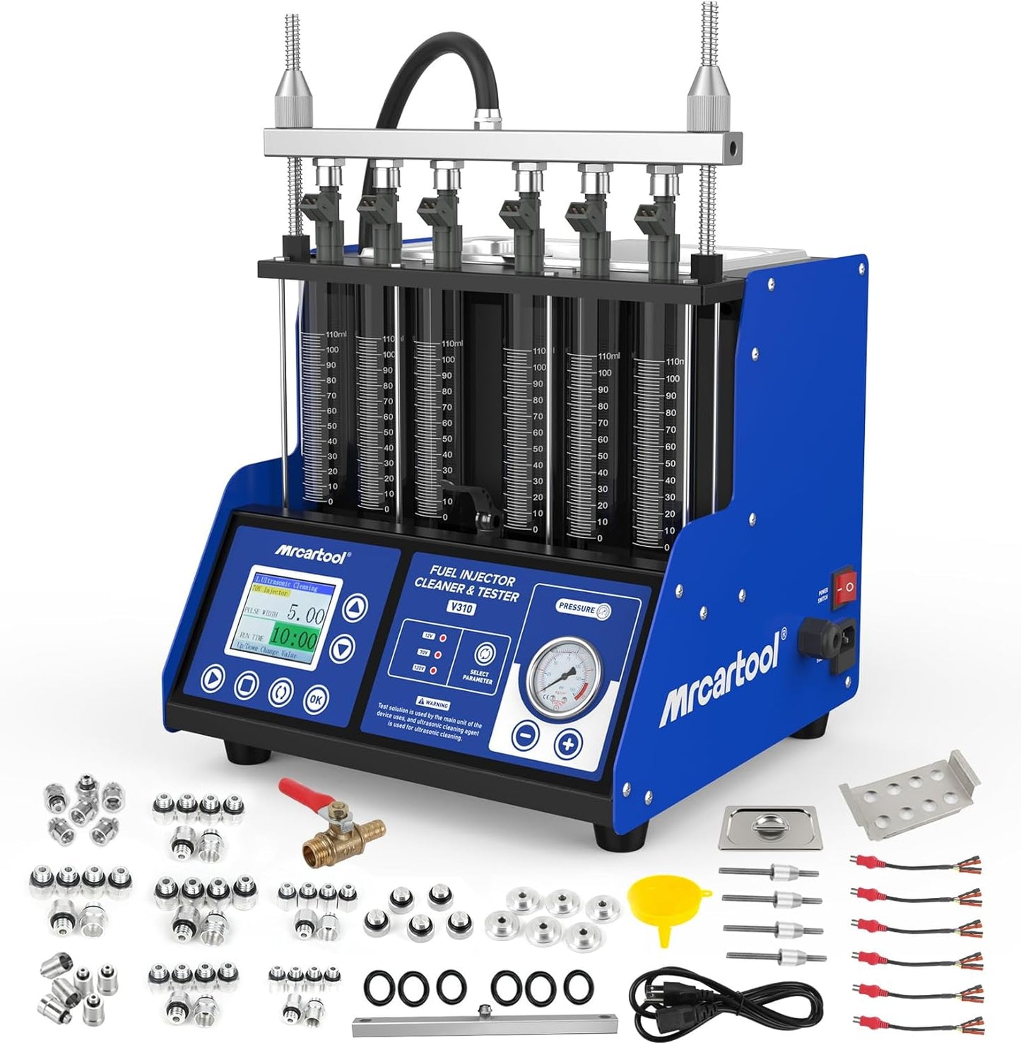 MR CARTOOL V310 Fuel Injector Cleaner Tester for GDI & EFI