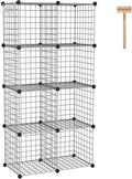 Wire Cube Storage 8-Cube Organizer - Modular Metal Shelves