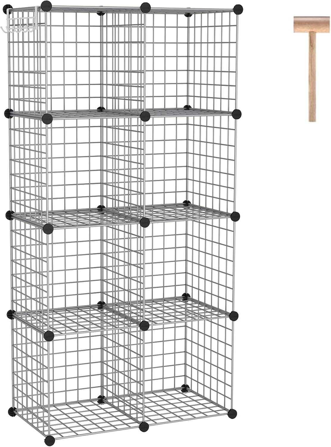 C&AHOME Wire Cube Storage: Versatile 8-Cube Organizer for Home
