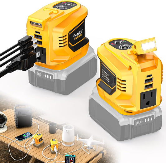 200W Portable Power Inverter by Ecarke for DeWalt 20V