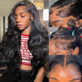 22inch 13x6 Lace Front Wig Human Hair Body Wave - Natural Look