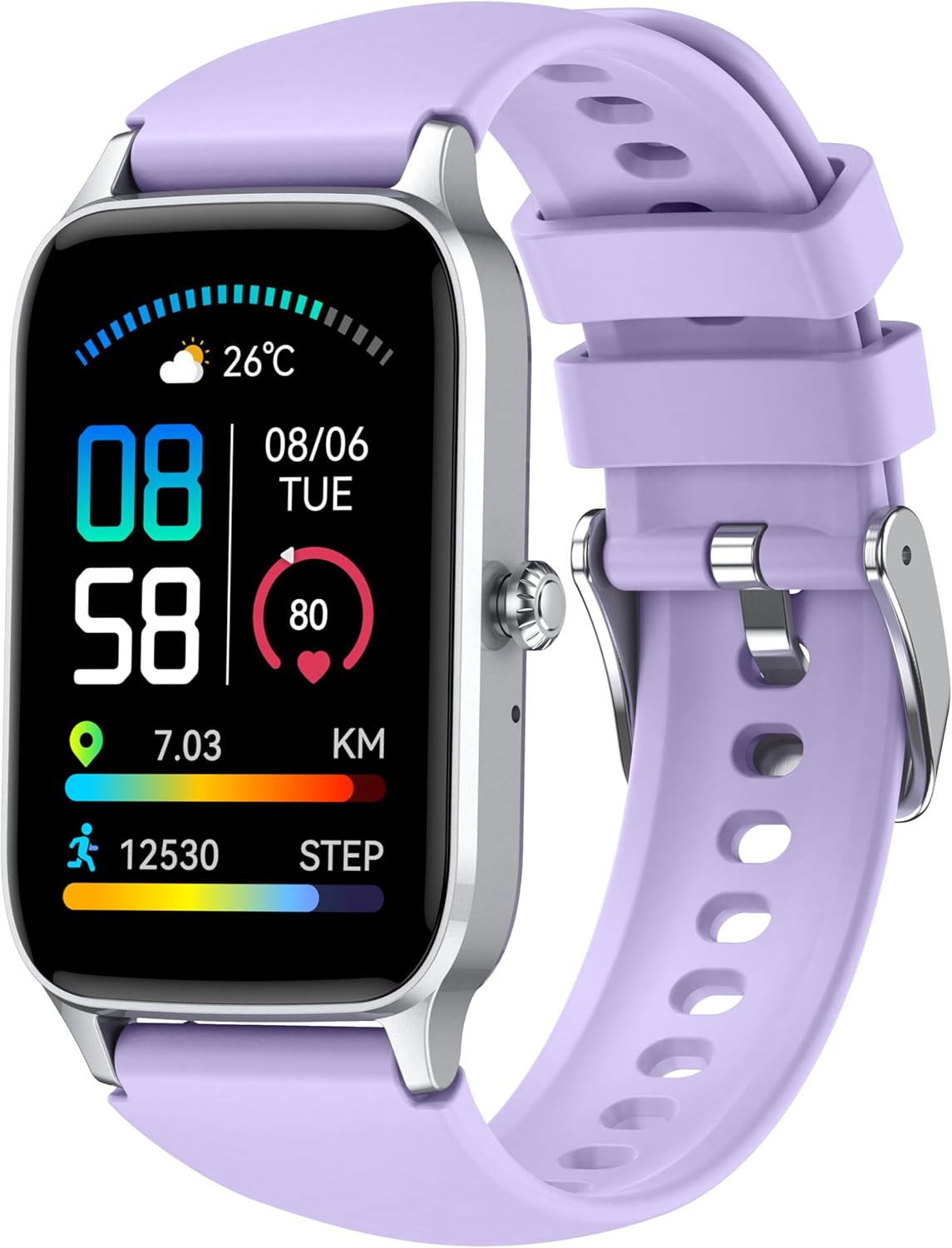 Dyurwa Smart Watch: Answer/Make Calls, HD Fitness, Heart Rate Monitor