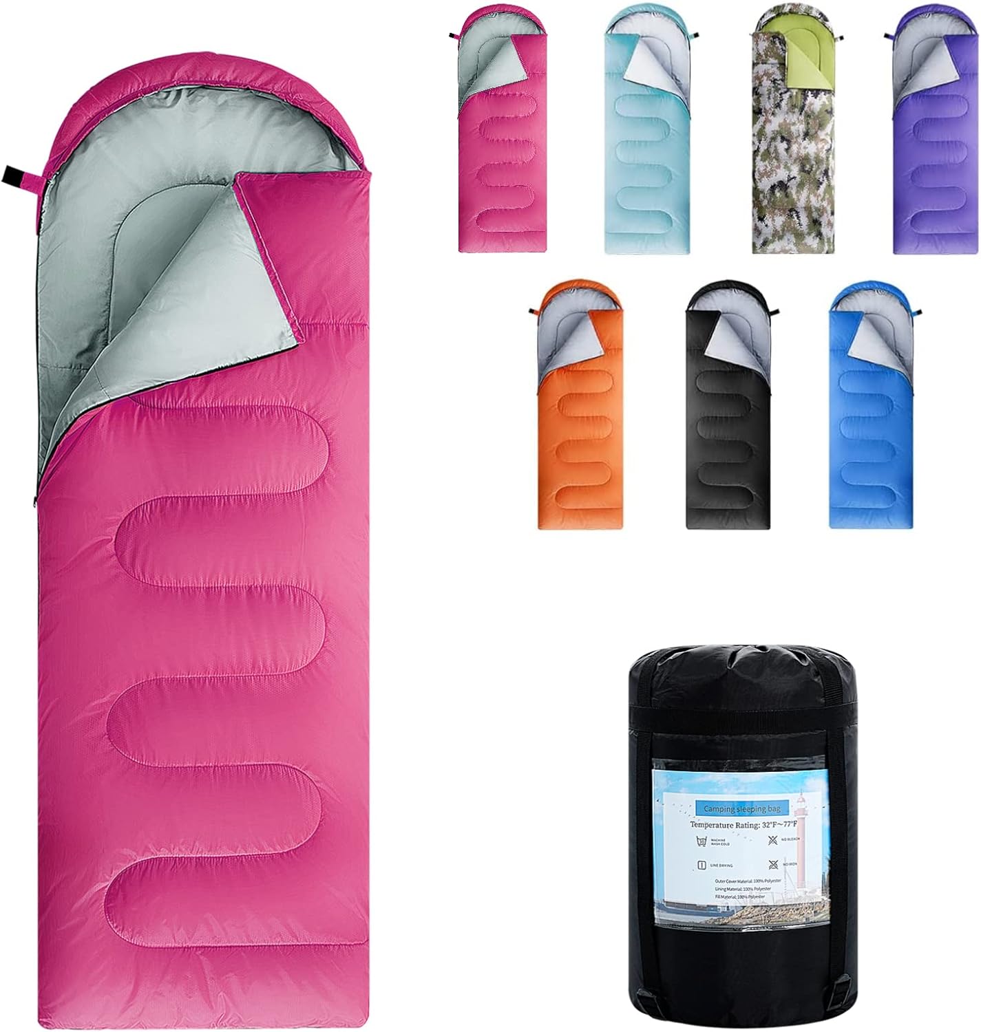 Lightweight Waterproof Sleeping Bags for Adults and Kids