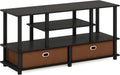 Furinno JAYA TV Stand for up to 50-Inch TV - Simple Storage Solution
