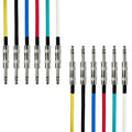 AxcessAbles 1/4ft Balanced TRS Audio Cables - 10ft Stereo Patch Cords