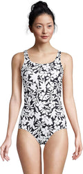 Women's Plus DD-Cup Chlorine Resistant Scoop Neck One-Piece