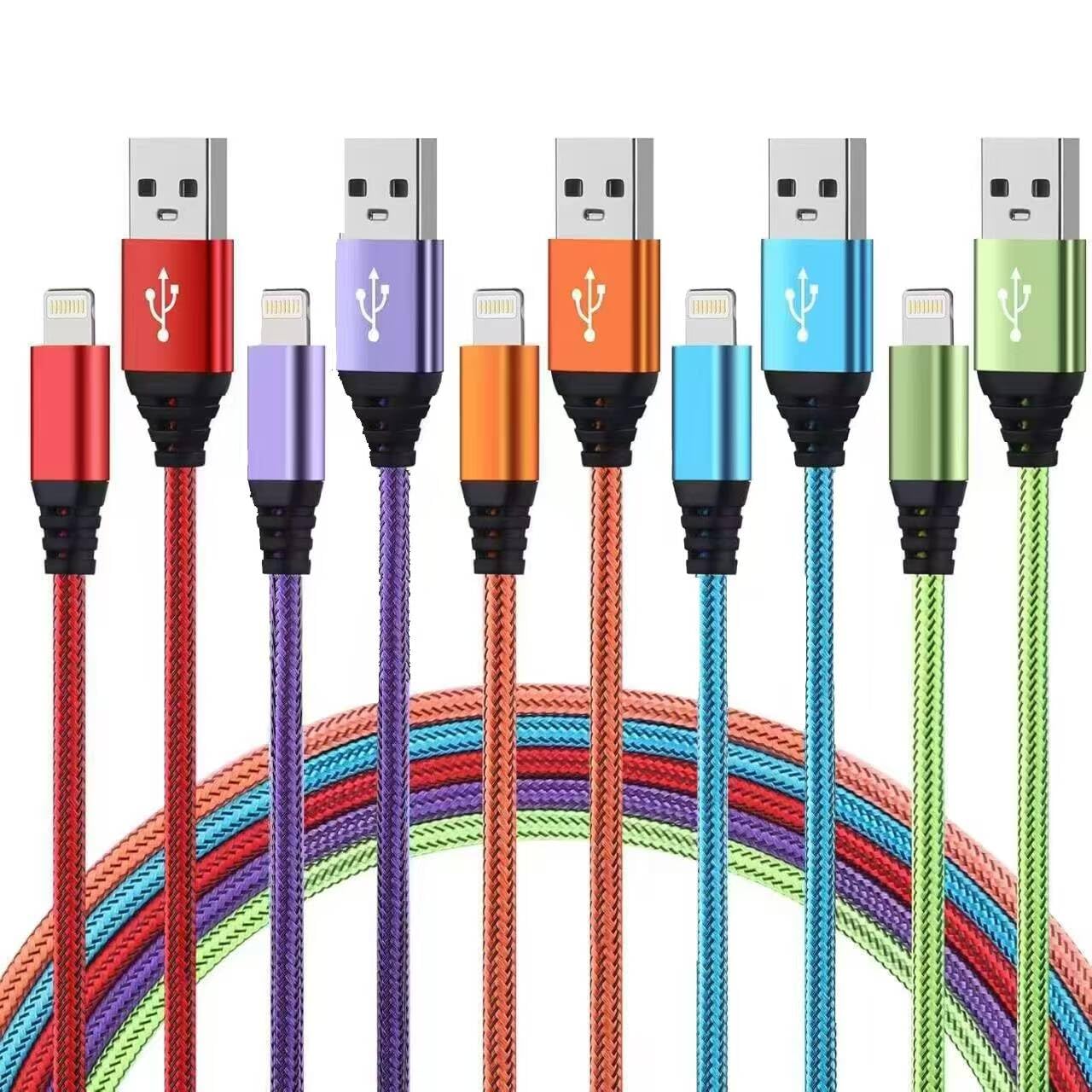 Fast Charge Compatible 10FT iPhone Lightning Cable Bundle by Aurnoet