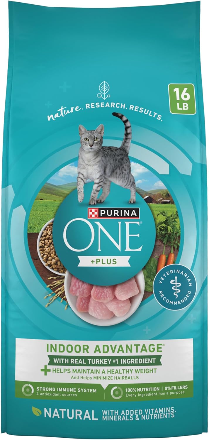 Purina ONE Natural Low Fat Indoor Dry Cat Food for Weight Control