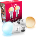 innr Smart Light Bulbs A19 Zigbee 2-Pack - Warm to Cool White