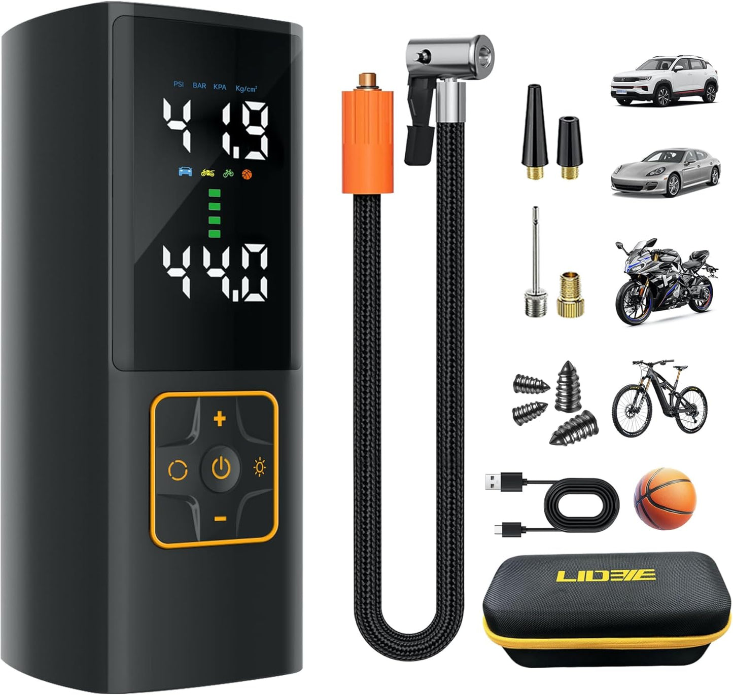 Fast Inflation Rechargeable Air Pump by LIDEIE