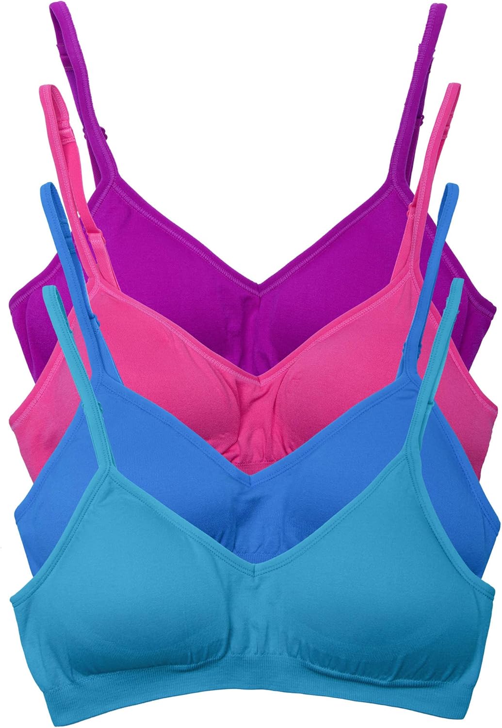 Kalon Womens Demi Padded Bralette 4 Pack for All-Day Comfort