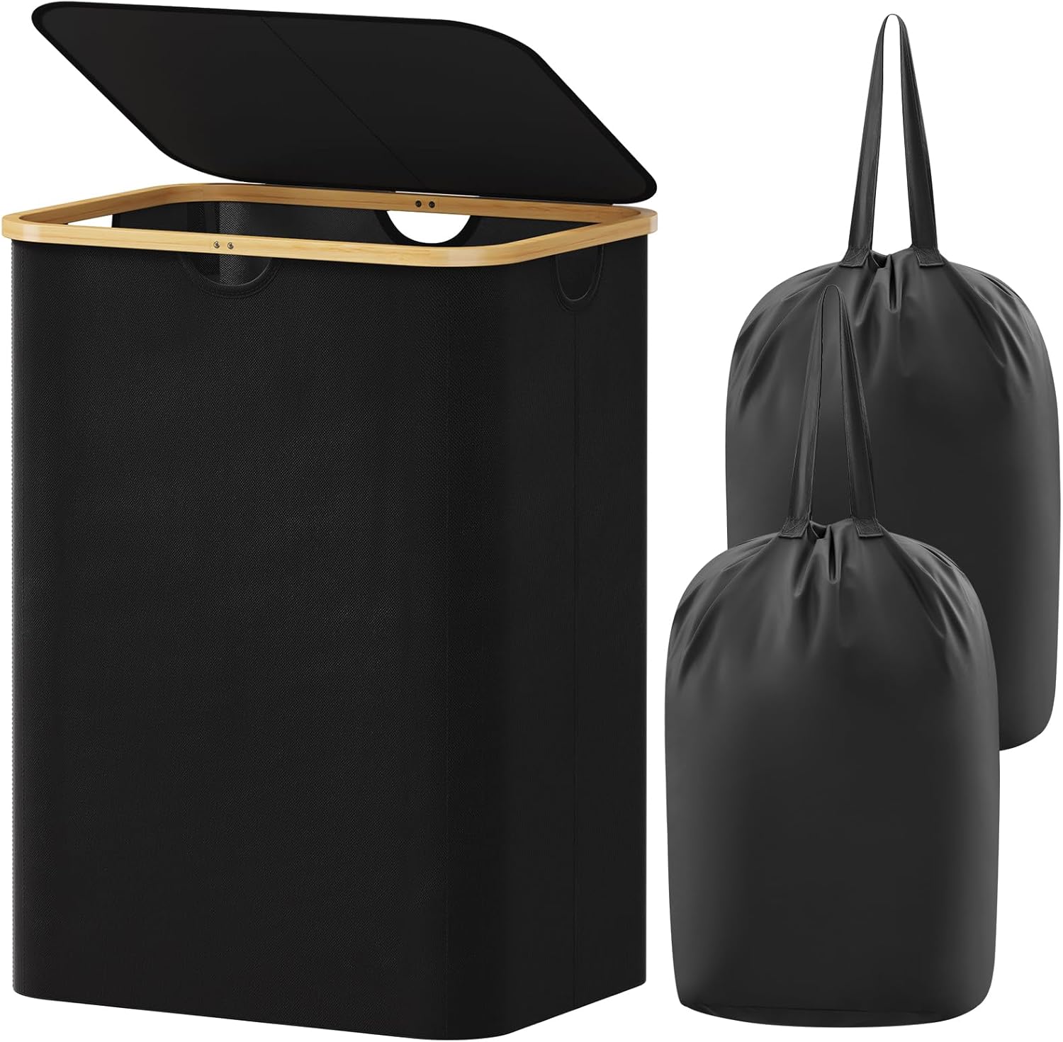 Lifewit 150L Laundry Basket with Lid and Removable Bags