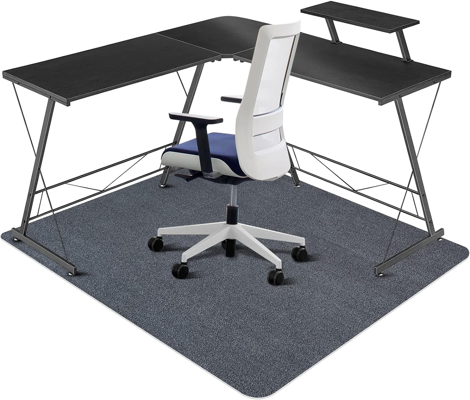 Chair Mat for Hard Floors - QQpony 63x51 Premium Floor Protector
