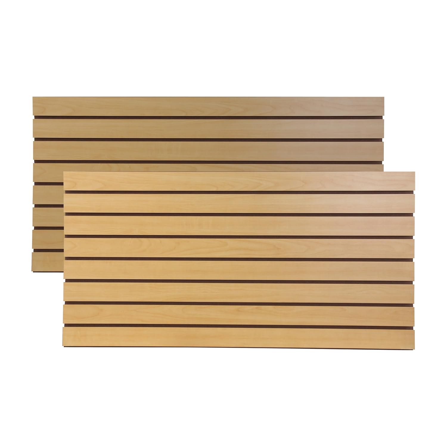 SSWBasics 4 ft x 2 ft Horizontal Maple Slatwall Panels for Storage