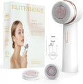Electric Facial Cleansing Brush with Silicone and Bristle Heads - Deep