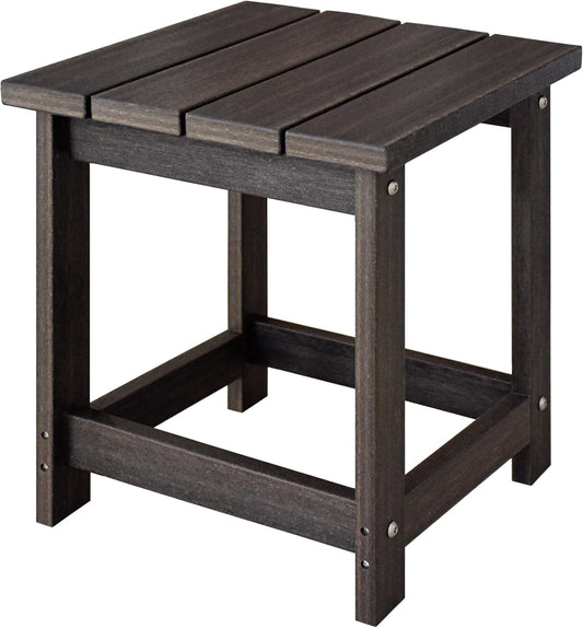LZRS Adirondack Square Outdoor Side Table for Easy Maintenance