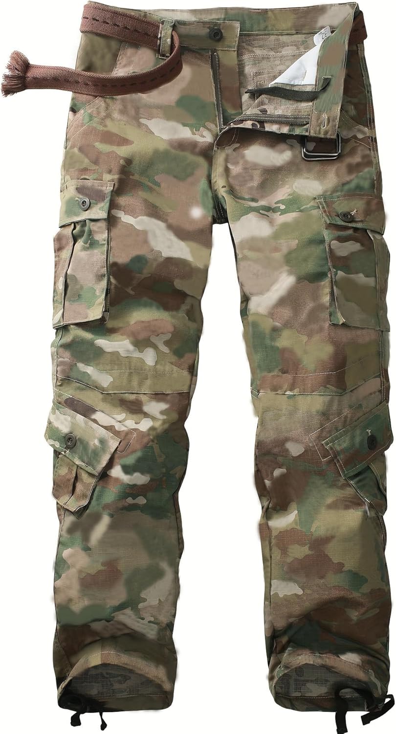 AKARMY Men's Casual Cargo Pants for Comfort and Durability