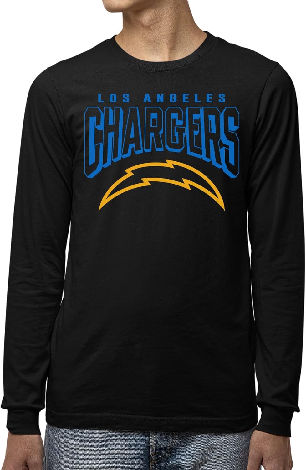 Los Angeles Chargers Long Sleeve Fan Shirt - Bold Logo Tee