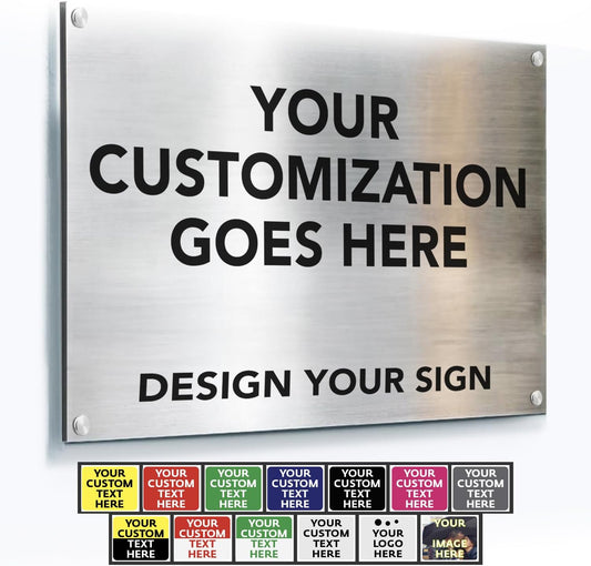 Custom Outdoor Metal Signs for Business - Personalized Aluminum