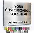 Custom Outdoor Aluminum Signs Personalized Business Signs - Waterproof
