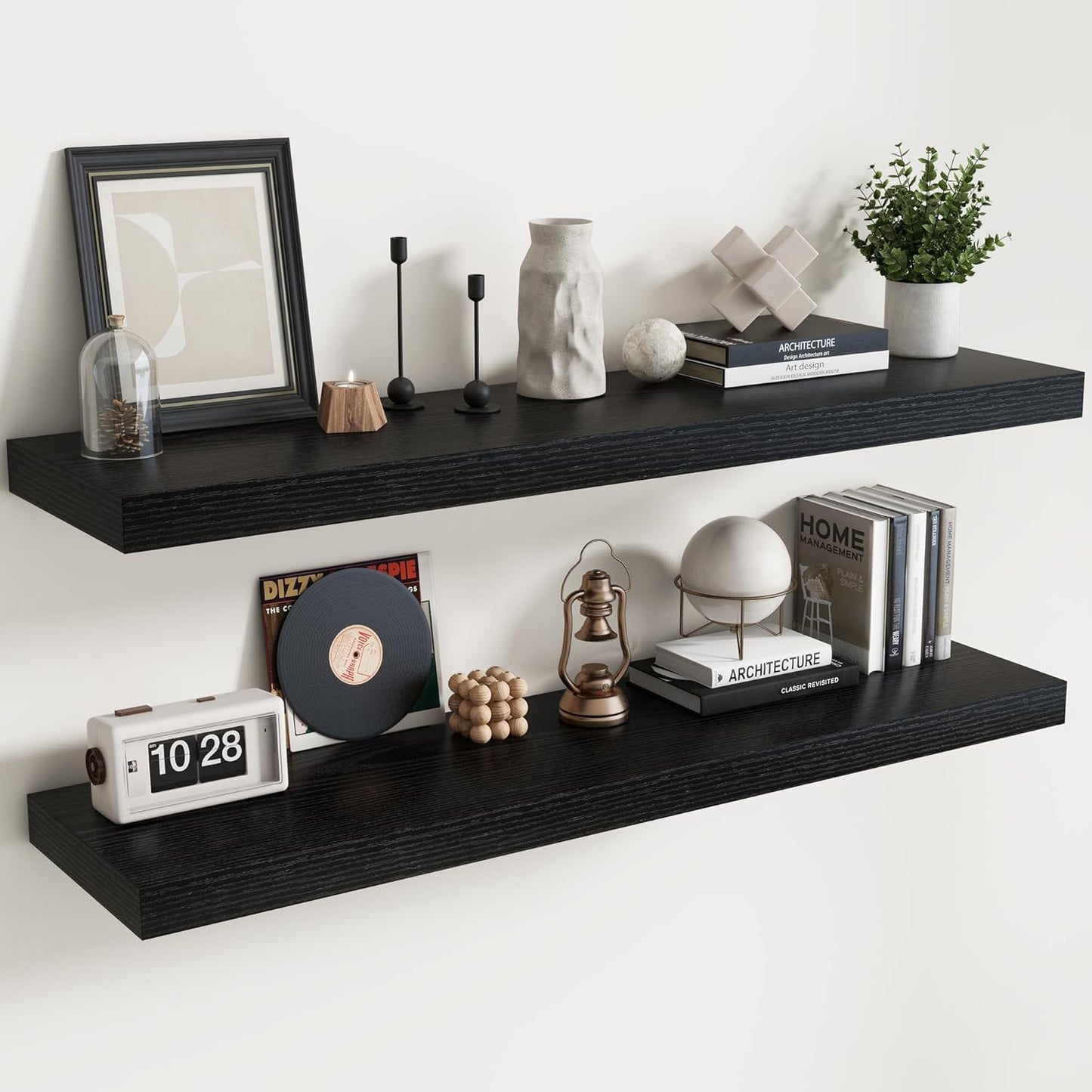 Floating Shelves for Wall with Invisible Brackets - Set of 2
