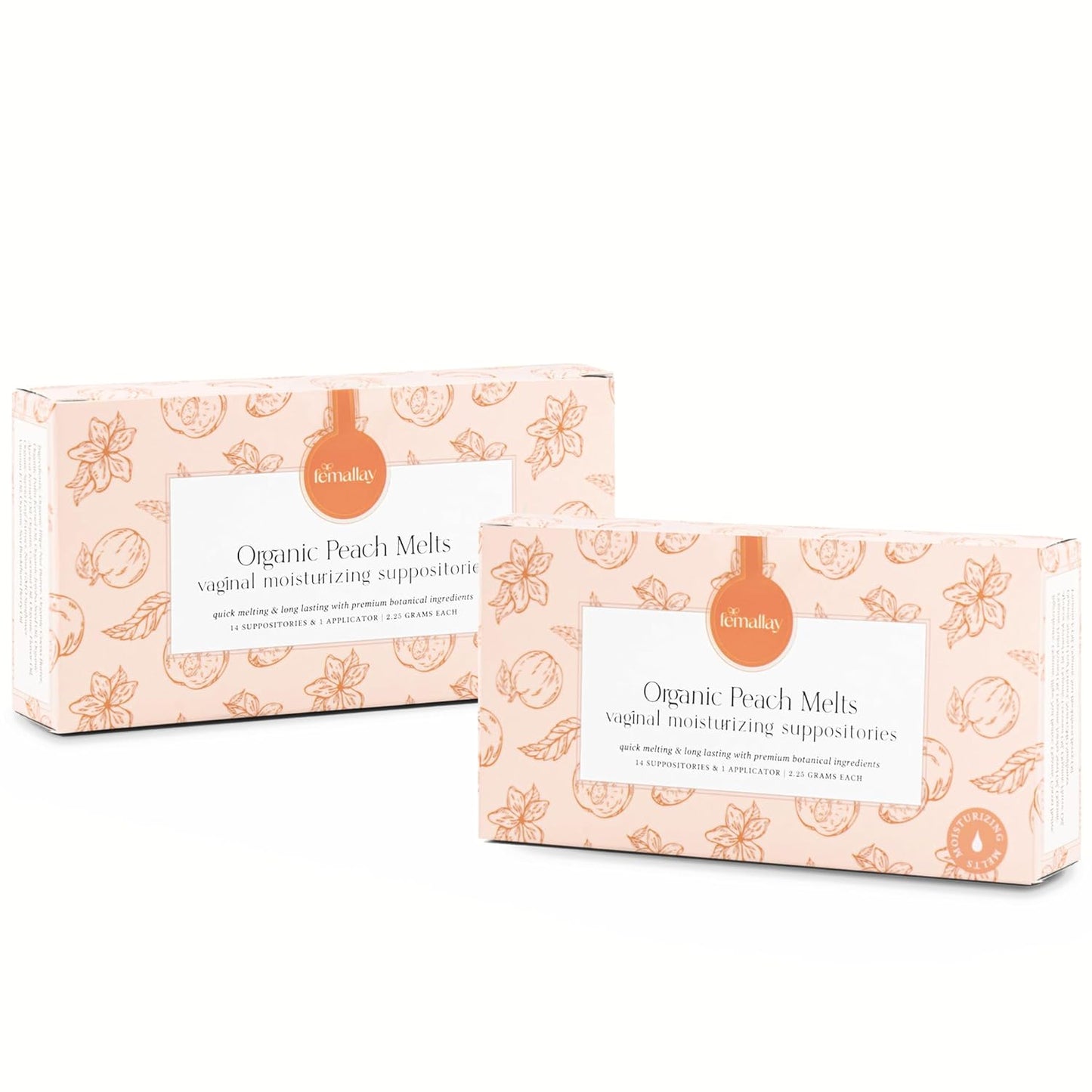Femallay Organic Vaginal Moisturizing Suppositories for Comfort