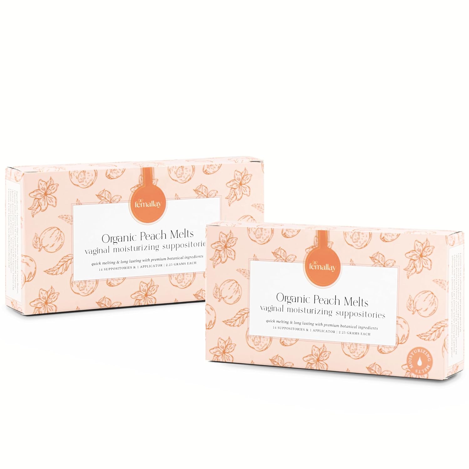 Femallay Organic Vaginal Moisturizing Suppositories for Comfort